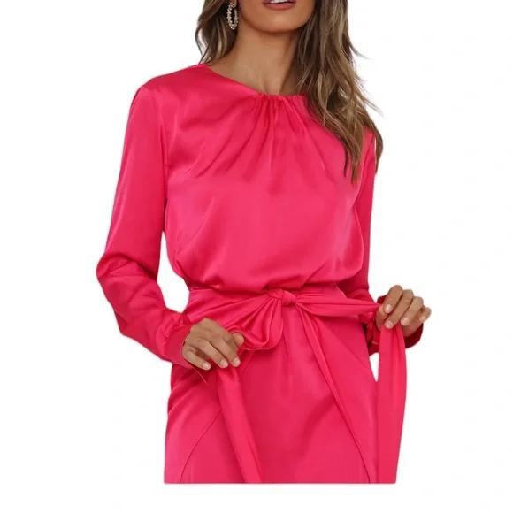 Hello Molly SWIFT AND CLEAN DRESS Fuchsia - Picture 4 of 10